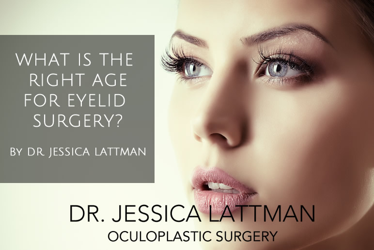 What is the right age for eyelid surgery